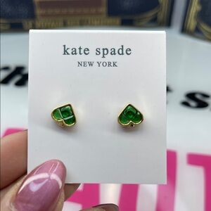 Kate Spade Green Spade Earrings